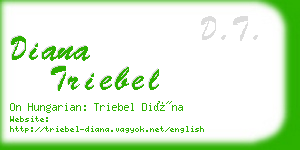 diana triebel business card